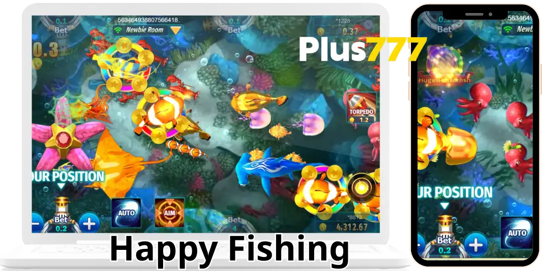 Fishing Game - How to Play Happy Fishing Plus777 Effectively | Hunt Bosses – Hit the Jackpot 2 Interface and Controls in Happy Fishing