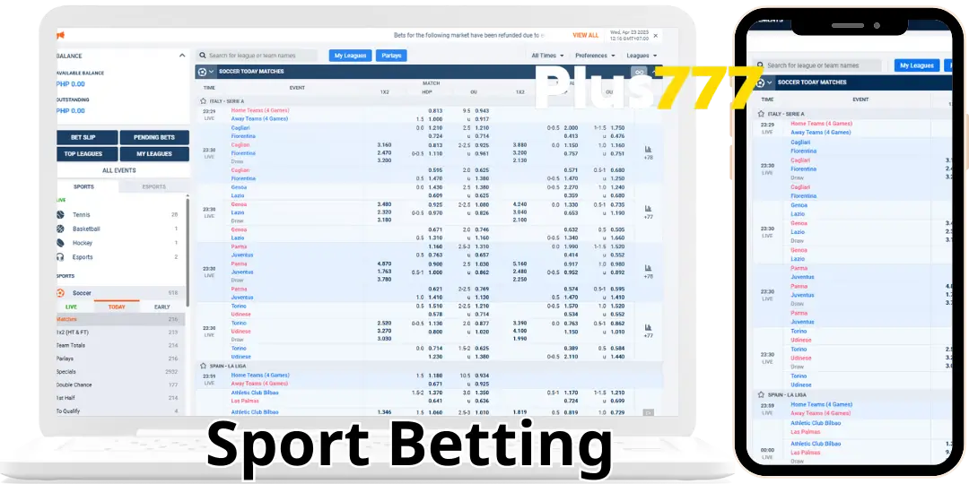 Sport Betting - Detailed Guide on How to Bet on Sports at Plus777 2 Odds and Sport Betting Table You Should Know Before Starting